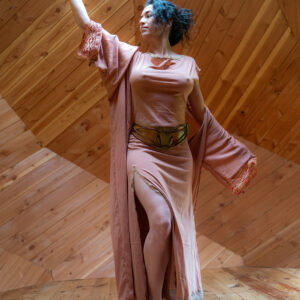 Kimono Nude en soie